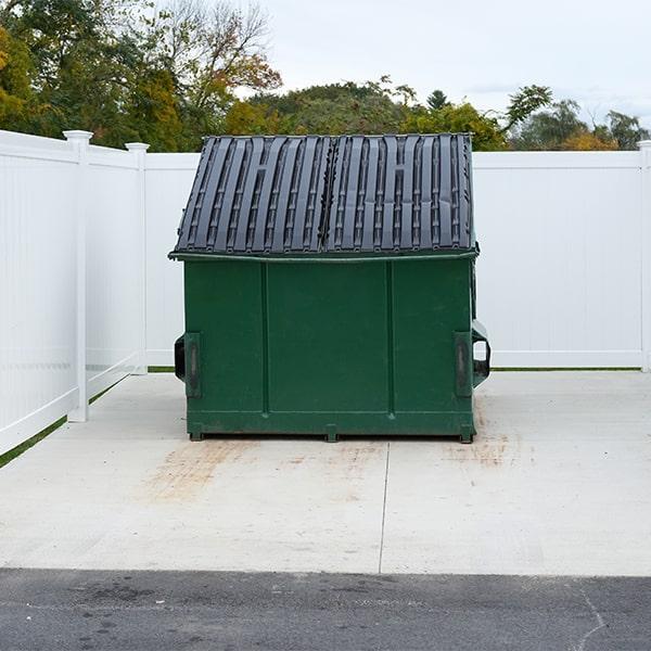 all of our commercial dumpsters come with covers to keep debris included and prevent weather damage